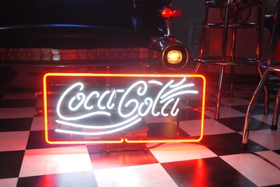 Coca-Cola neon sign (frame)