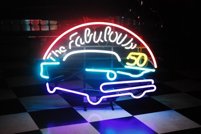 The Fabulous 50's neon sign