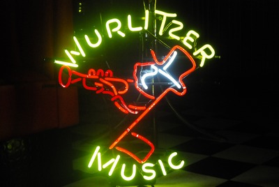 Wurlitzer neon sign