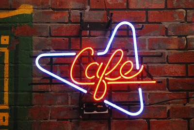 Café neon sign
