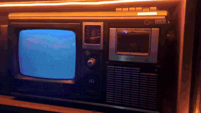 Vintage Ghettoblaster DJ booth