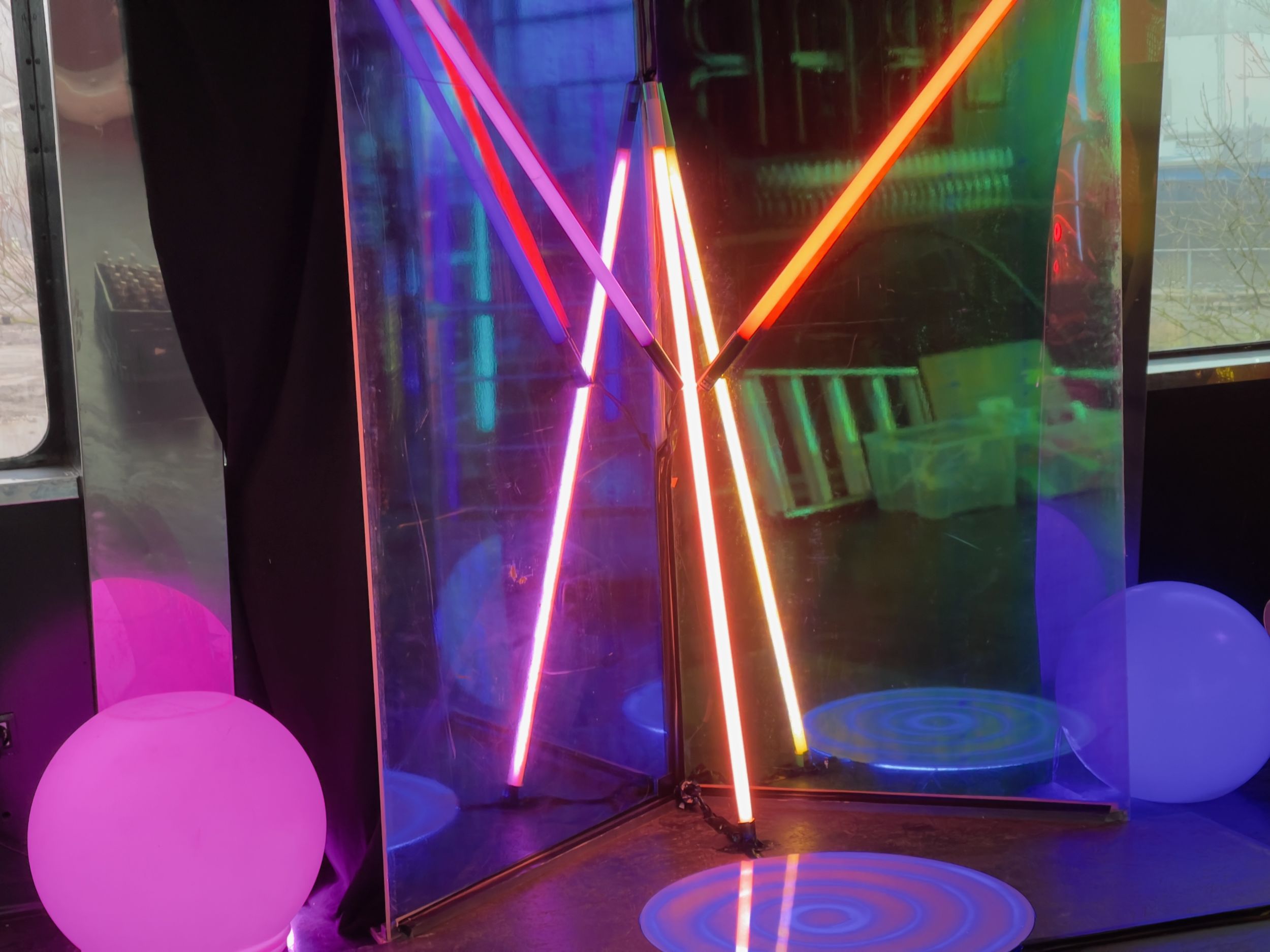 Neon reflections 