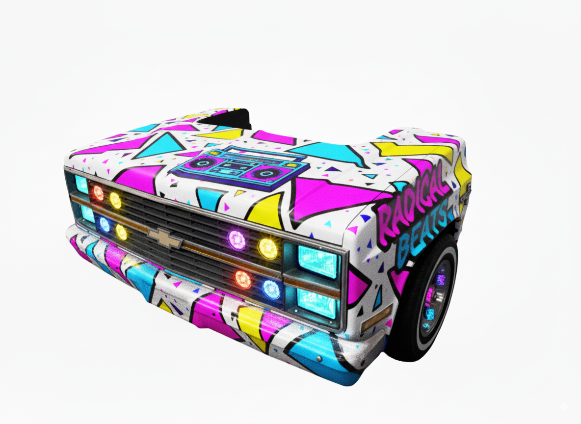 Foute Eighties Auto DJ booth