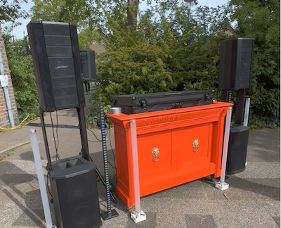 Oranje DJ booth WK / EK / Koningsdag