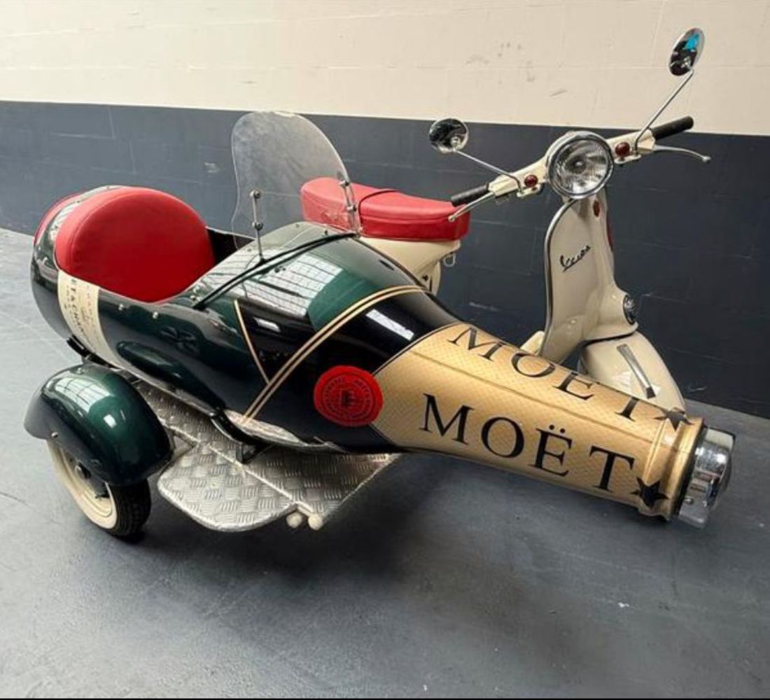 Vintage Vinyl Vespa Vibes DJ Booth